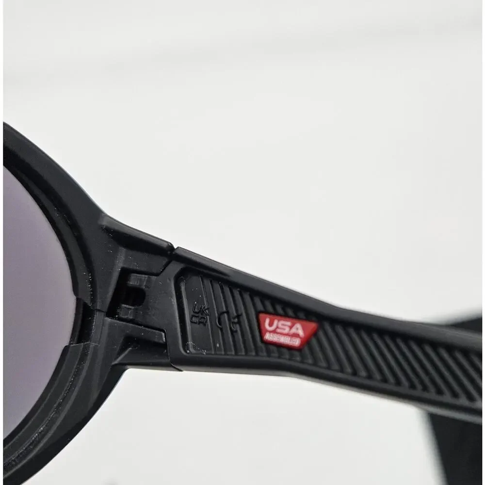 Oakley Clifden Sunglasses Prizm Black Polarized Lenses Side Shields Leash Bridge